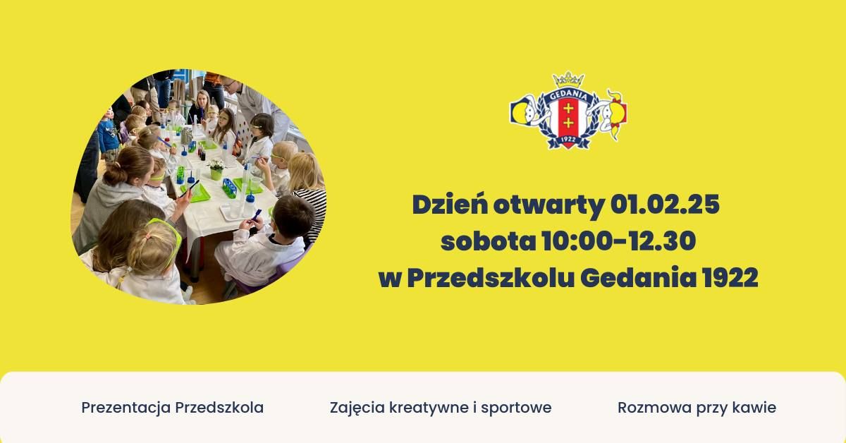 Dzie\u0144 otwarty 01.02.25 w Przedszkolu Gedania 1922 