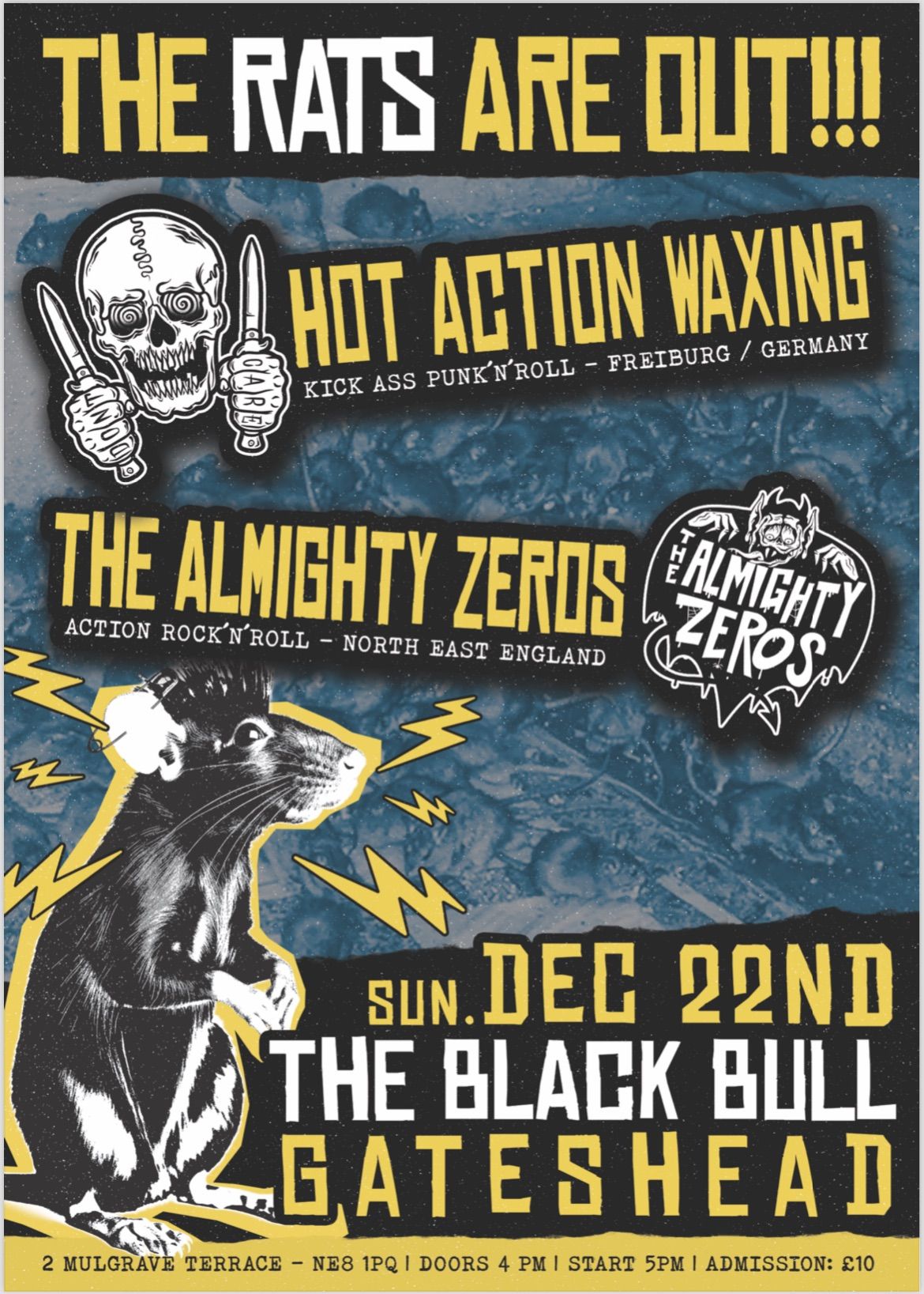 HOT ACTION WAXING (GERMANY) \/ THE ALMIGHTY ZEROS 