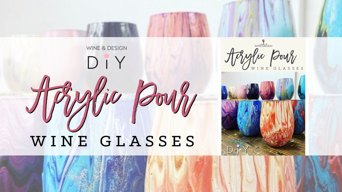 Acrylic Pour Wine Glasses at Cloer Family Vineyards!