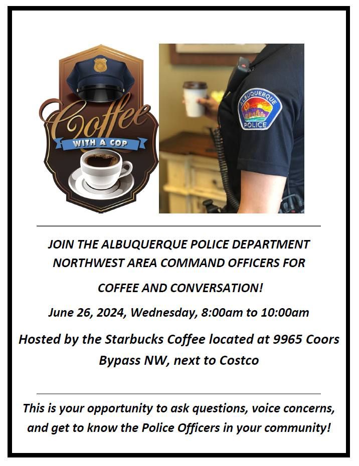 NW Area Command Coffee with a Cop