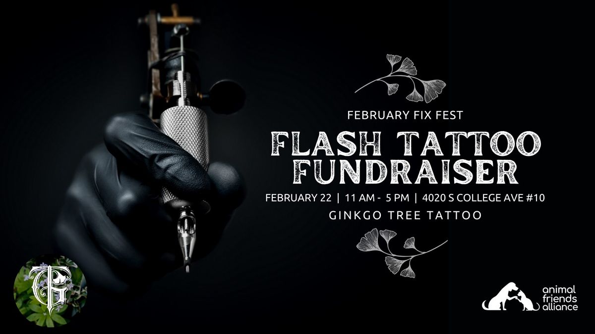 Fix Fest Flash Tattoo Fundraiser \ud83d\udc3e