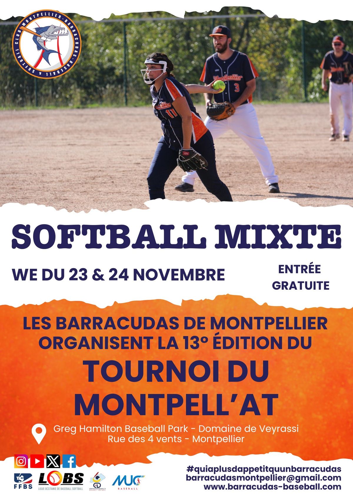 Tournoi de Softball mixte du Montpell'AT