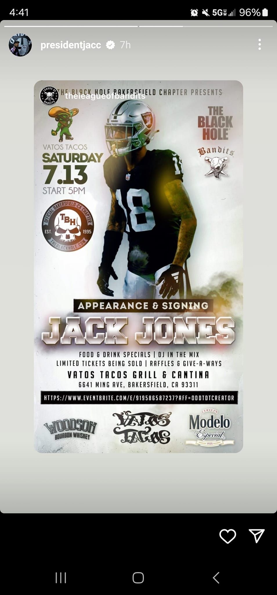 Jack Jones meet and greet 