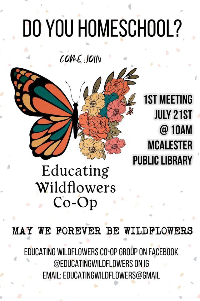 Educating Wildflowers Homeschool Co-op 1st Meeting