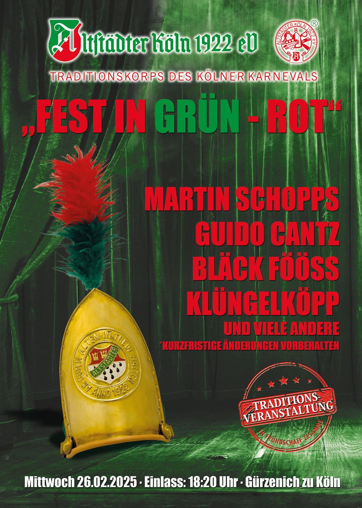 Fest in Gr\u00fcn-Rot