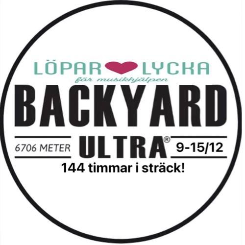 L\u00f6parlycka f\u00f6r Musikhj\u00e4lpen Backyard Ultra