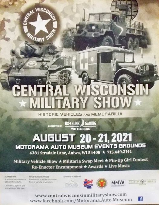 2021 Central Wisconsin Military Show, Motorama Auto Museum, Aniwa, 20