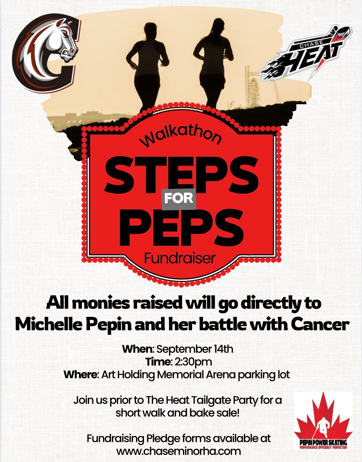 \u201cSteps for Peps\u201d Walkathon