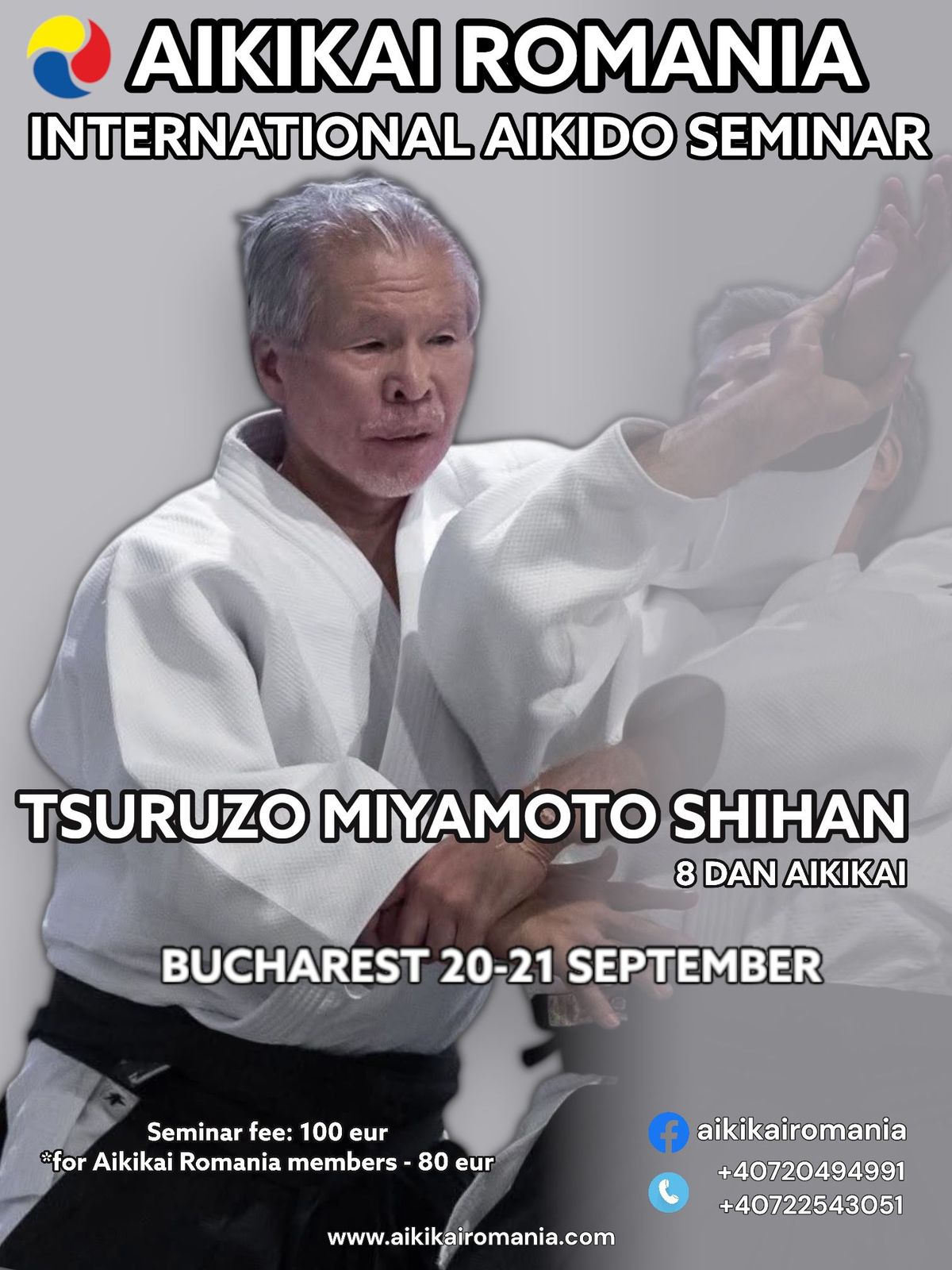 Miyamoto Tsuruzo shihan-International Aikido Seminar