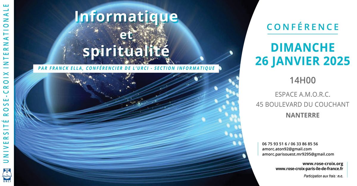 Conf\u00e9rence | Informatique et spiritualit\u00e9