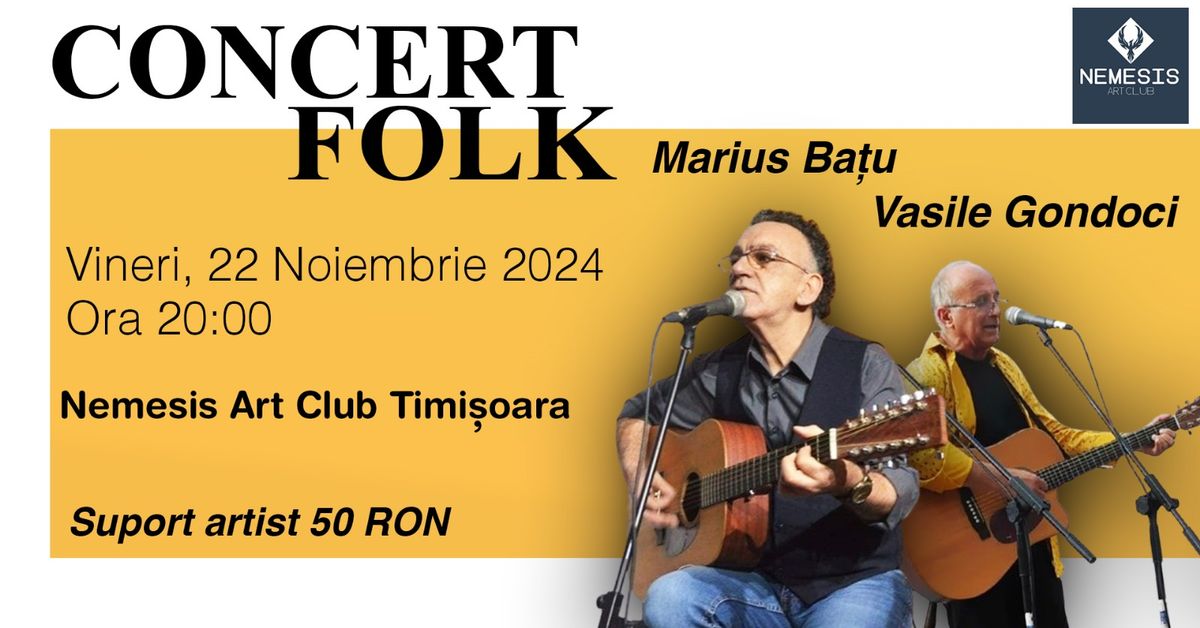 Concert folk Marius Ba\u021bu  - Vasile Gondoci