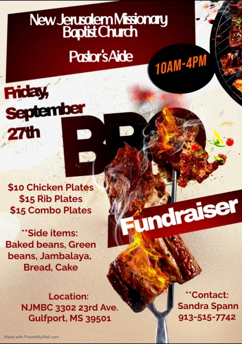 Pastor's Aide BBQ Fundraiser