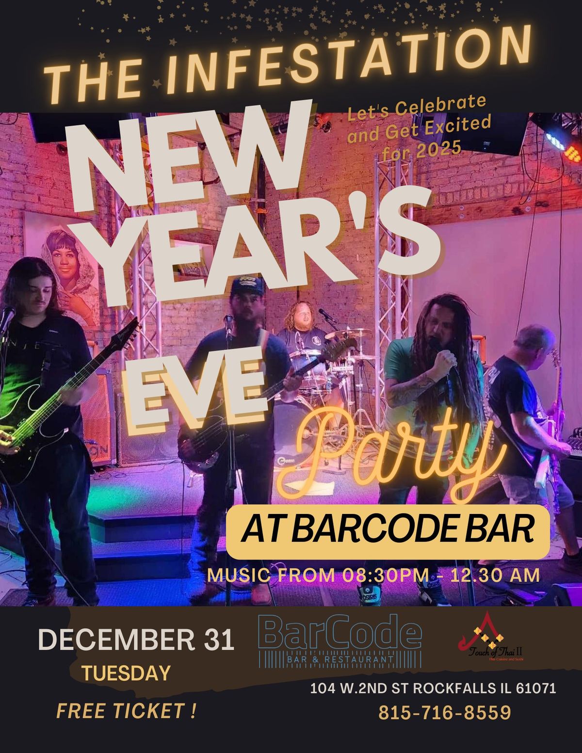 Rock in the New Year's Eve with Live Music at Barcode! 