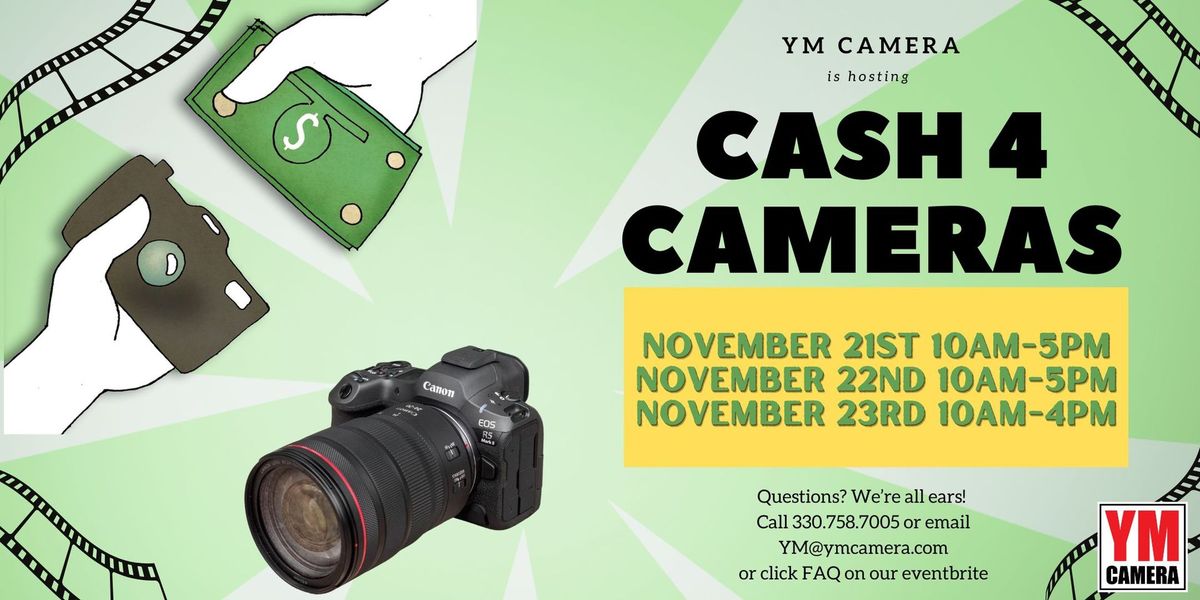 Cash 4 Cameras & Winter Sale Event @ YM Camera!