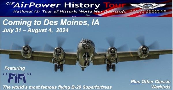 AirPower History Tour Coming to Des Moines IA