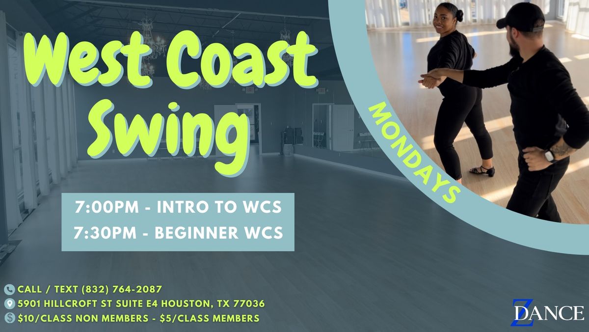 Intro\/Beginners West Coast Swing Group Class