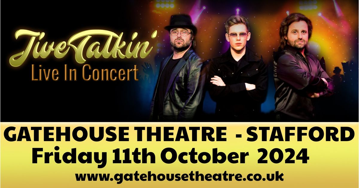 Jive Talkin' are coming to Stafford Gatehouse (Night one of Two)