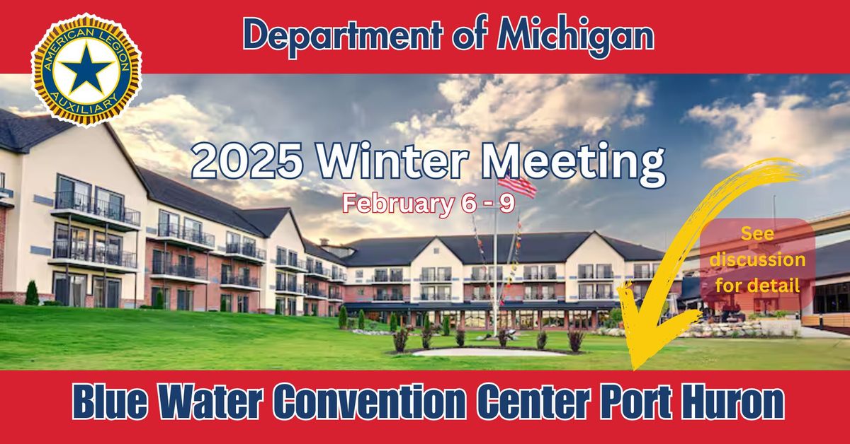 2025 American Legion Auxiliary Department of Michigan Winter Meeting