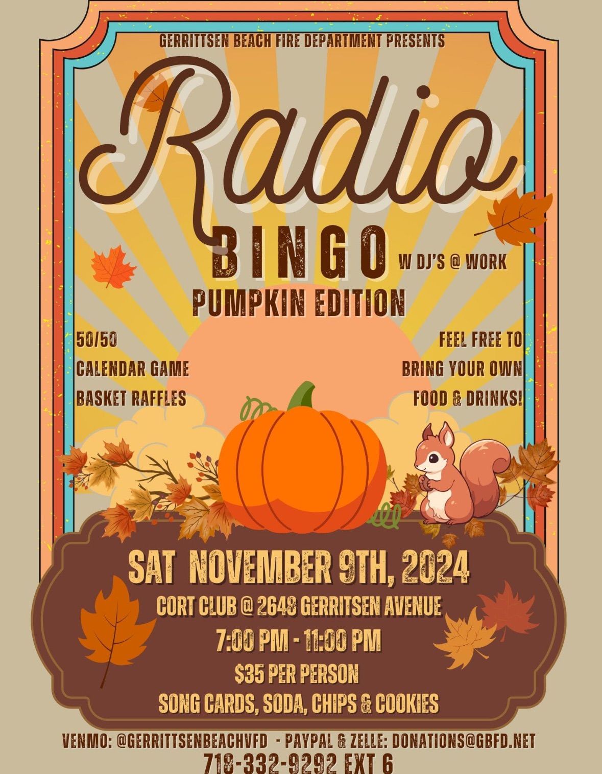 Radio BINGO Pumpkin Edition \ud83c\udf83