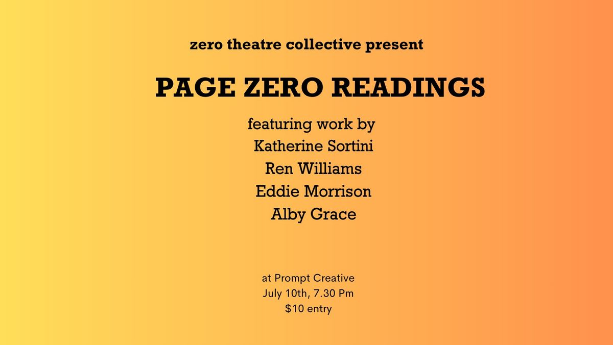 Page Zero Readings #2