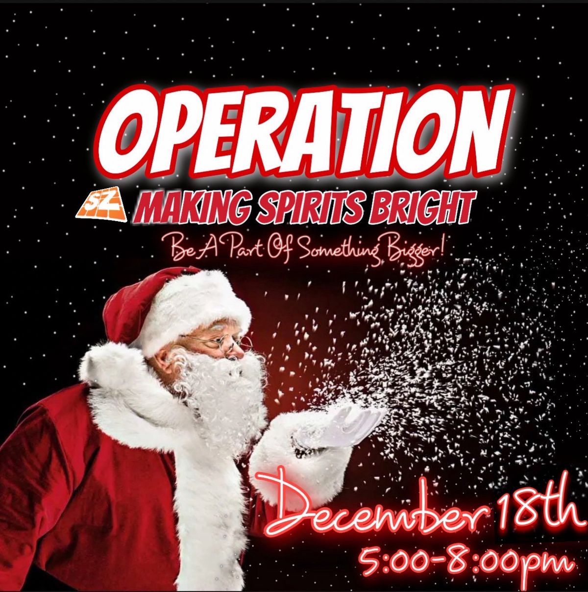 Operation: Making Spirits Bright 12\/18 Foster Family Christmas Party