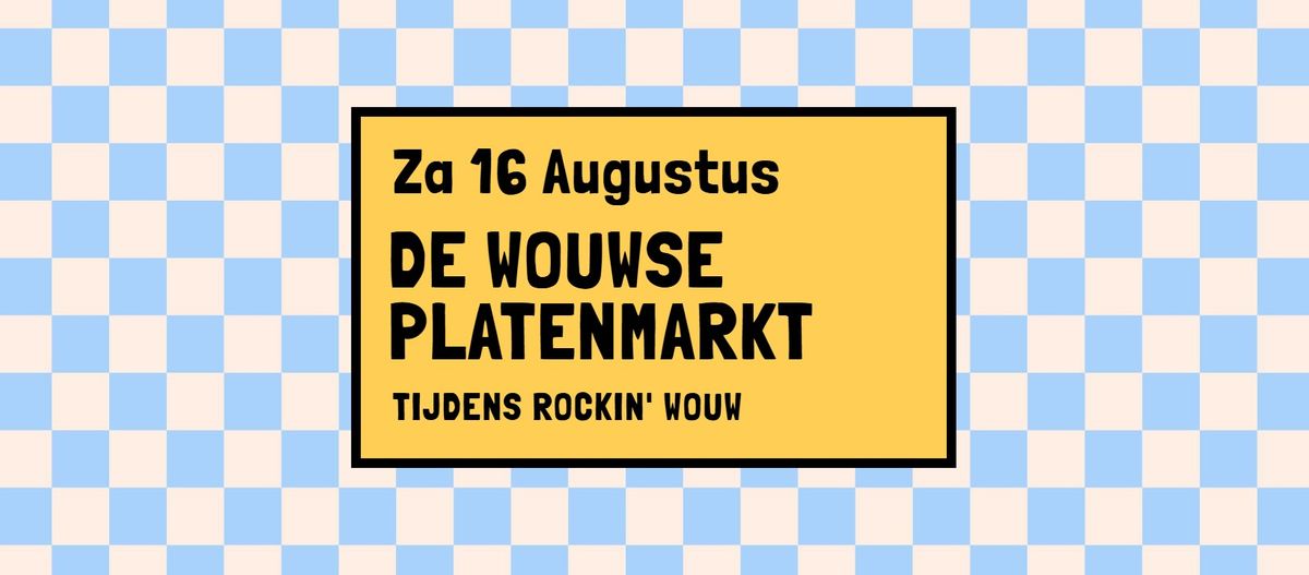 De Wouwse Platenmarkt tijdens Rockin' Wouw 2025