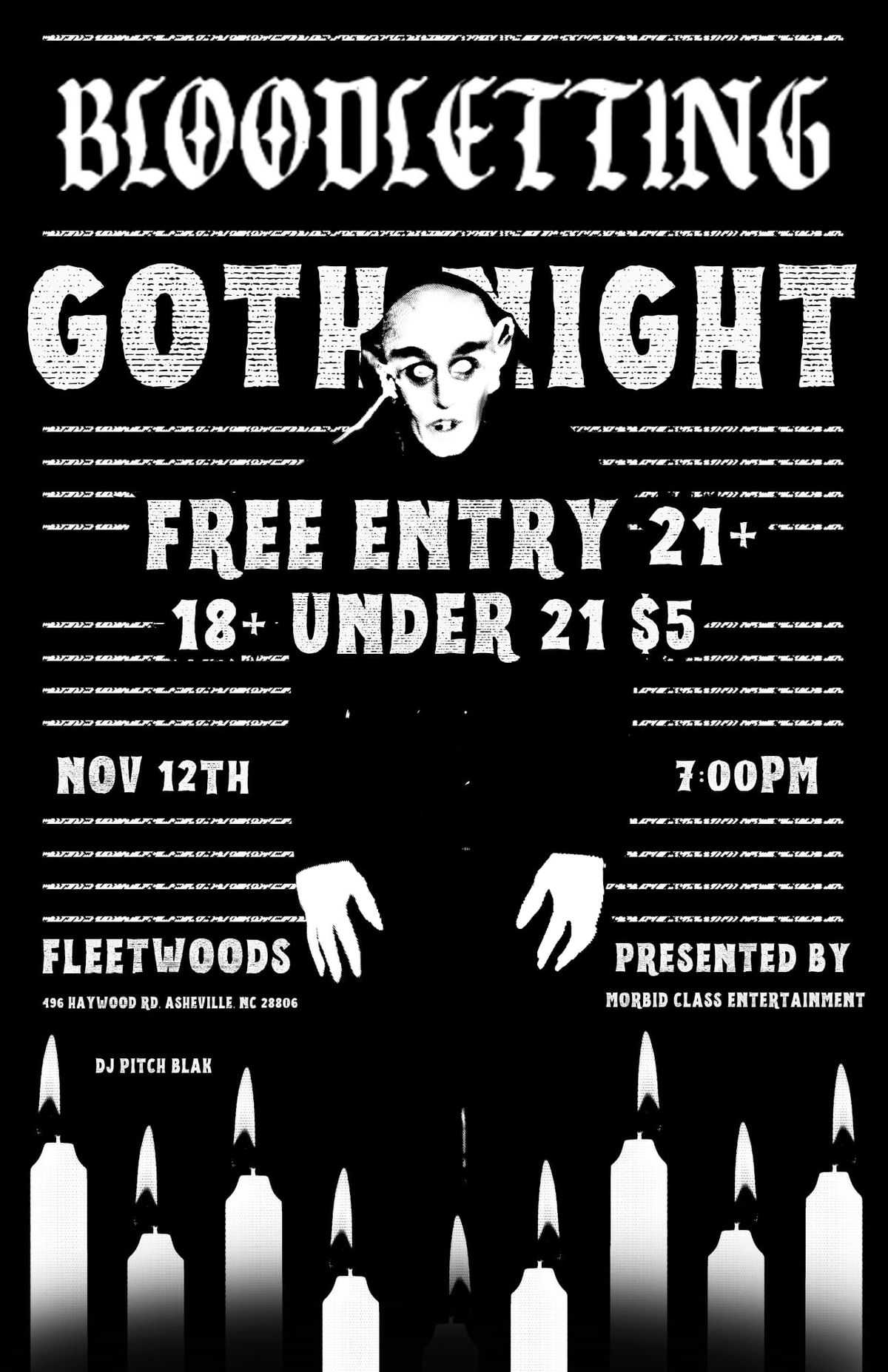 BLOODLETTING: Gothic Night \ud81a\udd10 Dance Night 