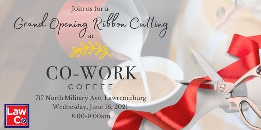 Ribbon Cutting at Co-Work Coffee