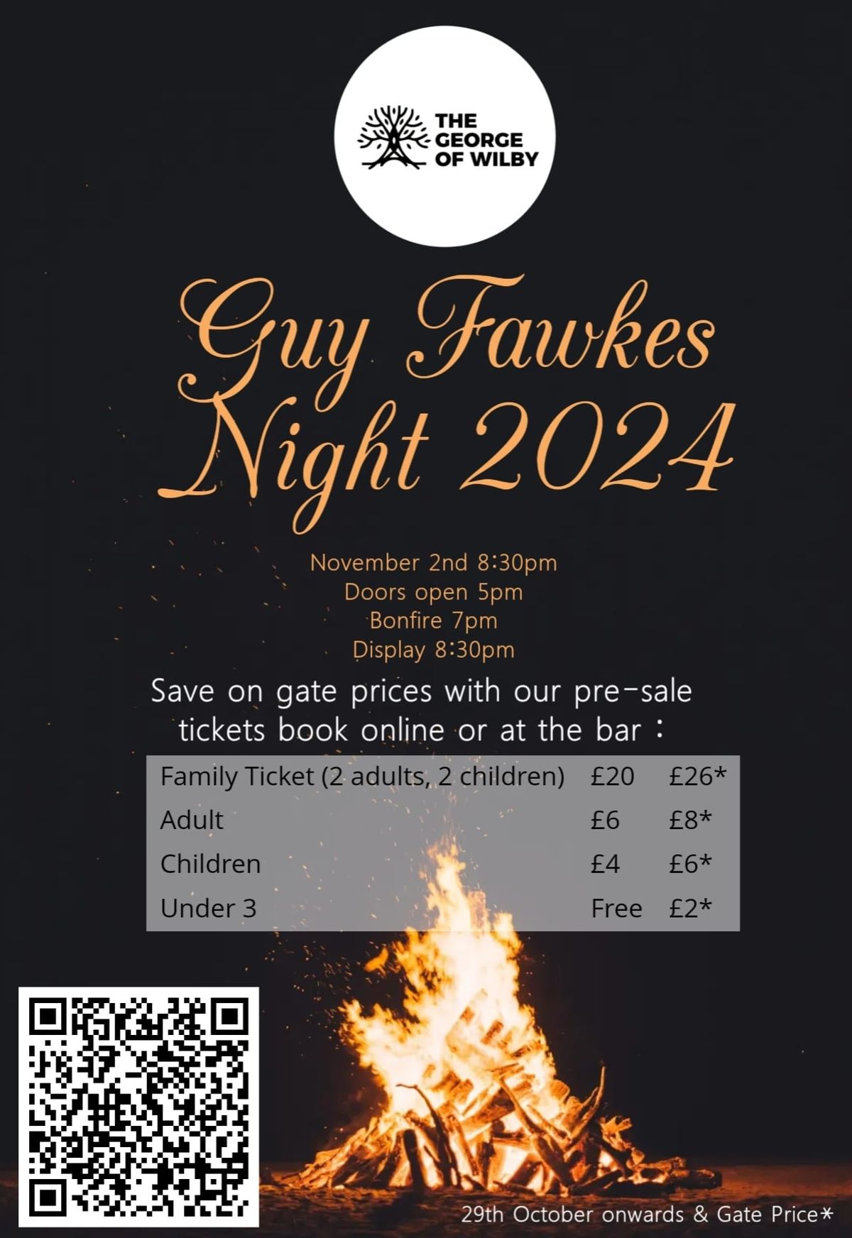 Guy Fawkes Night at The George of Wilby 2024 