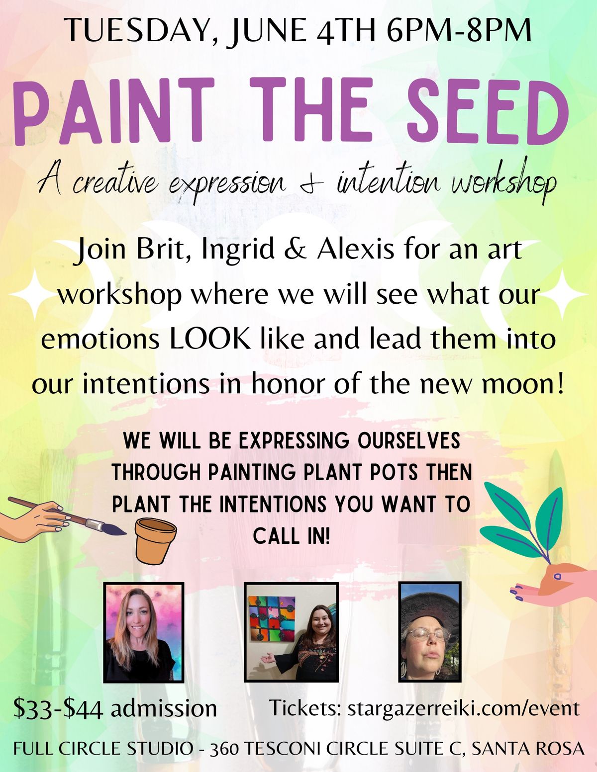 Paint the Seed - a creative expression and intention setting workshop
