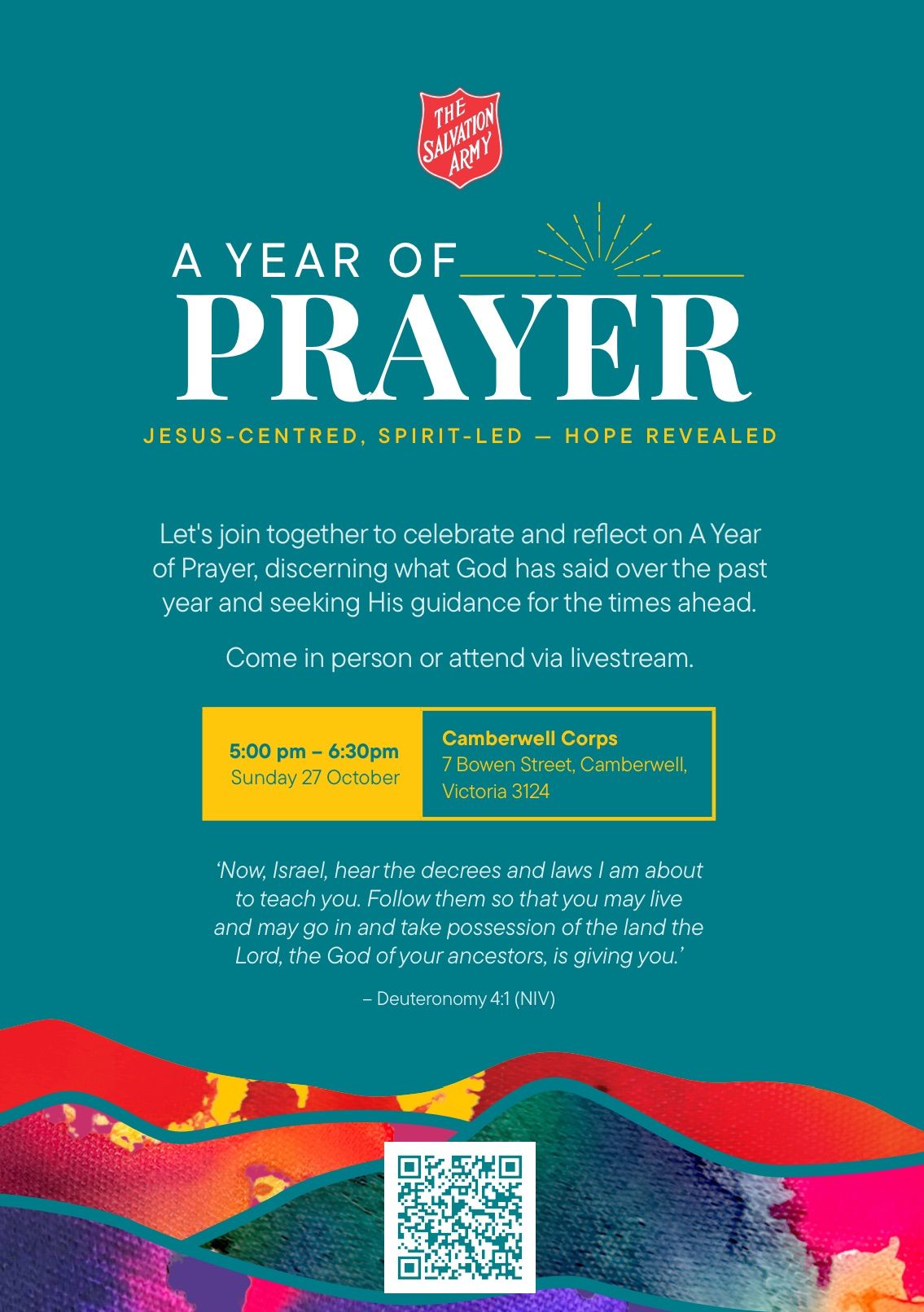 Celebration Service: A Year of Prayer