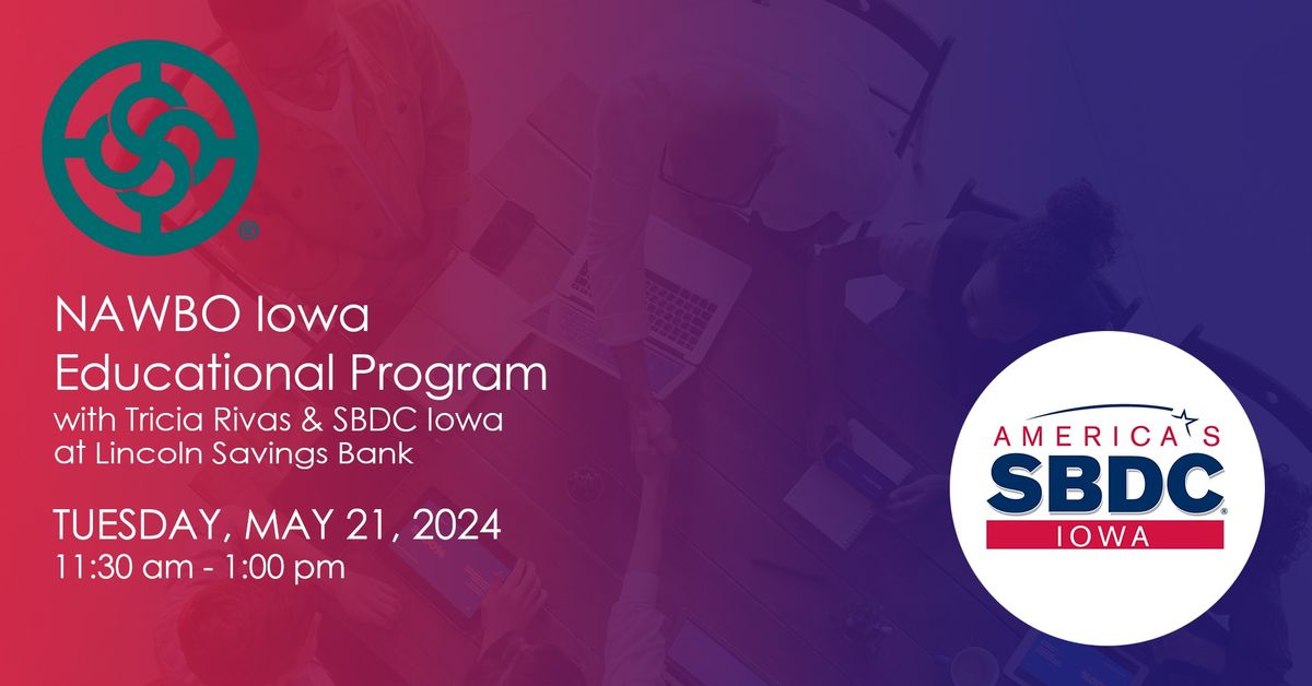 NAWBO Iowa Presents an Introduction to SBDC Iowa