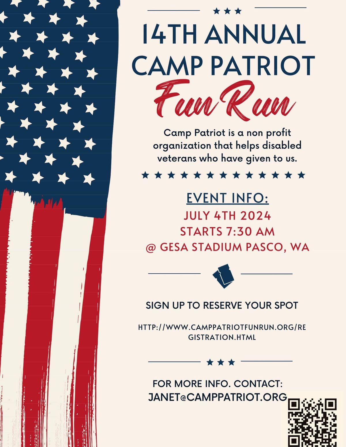 14th Annual Camp Patriot Fun Run