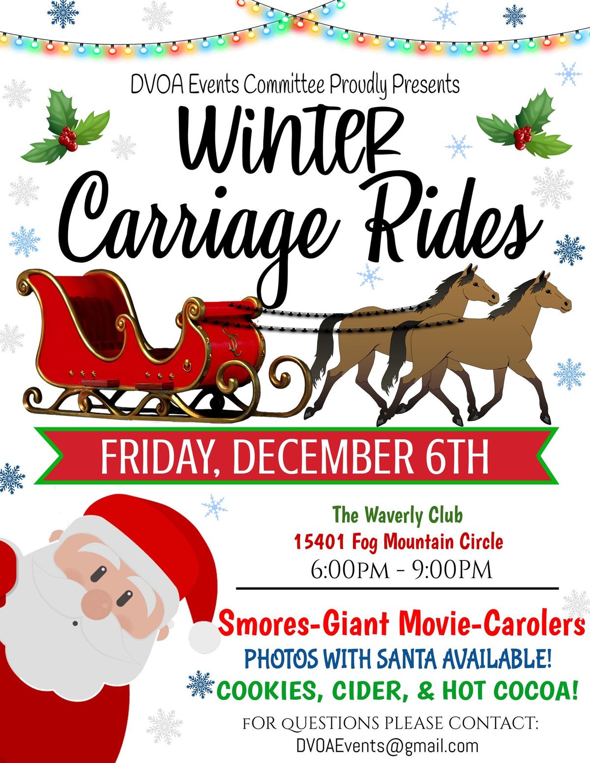  Winter Carriage Rides 2024 