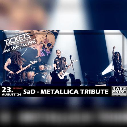 SaD European Metallica Tribute - Live @ Rare Guitar M\u00fcnster