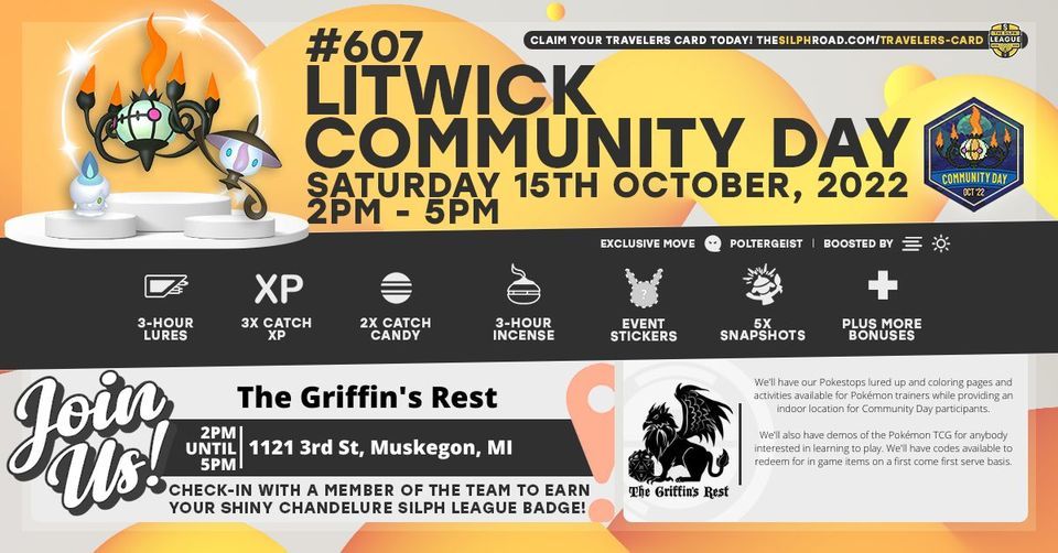 Pokémon Go October Community Day, The Griffin's Rest, Muskegon, 15