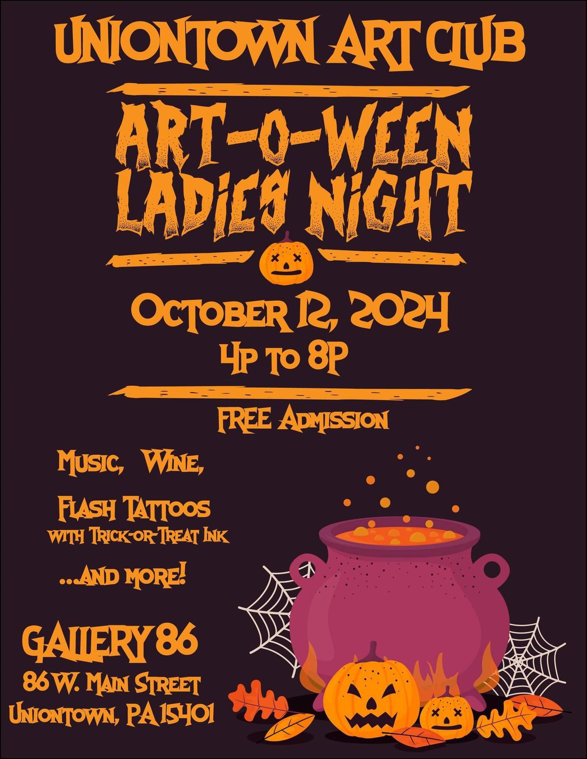 Art-O-Ween \ud83c\udf83 Ladies Night 