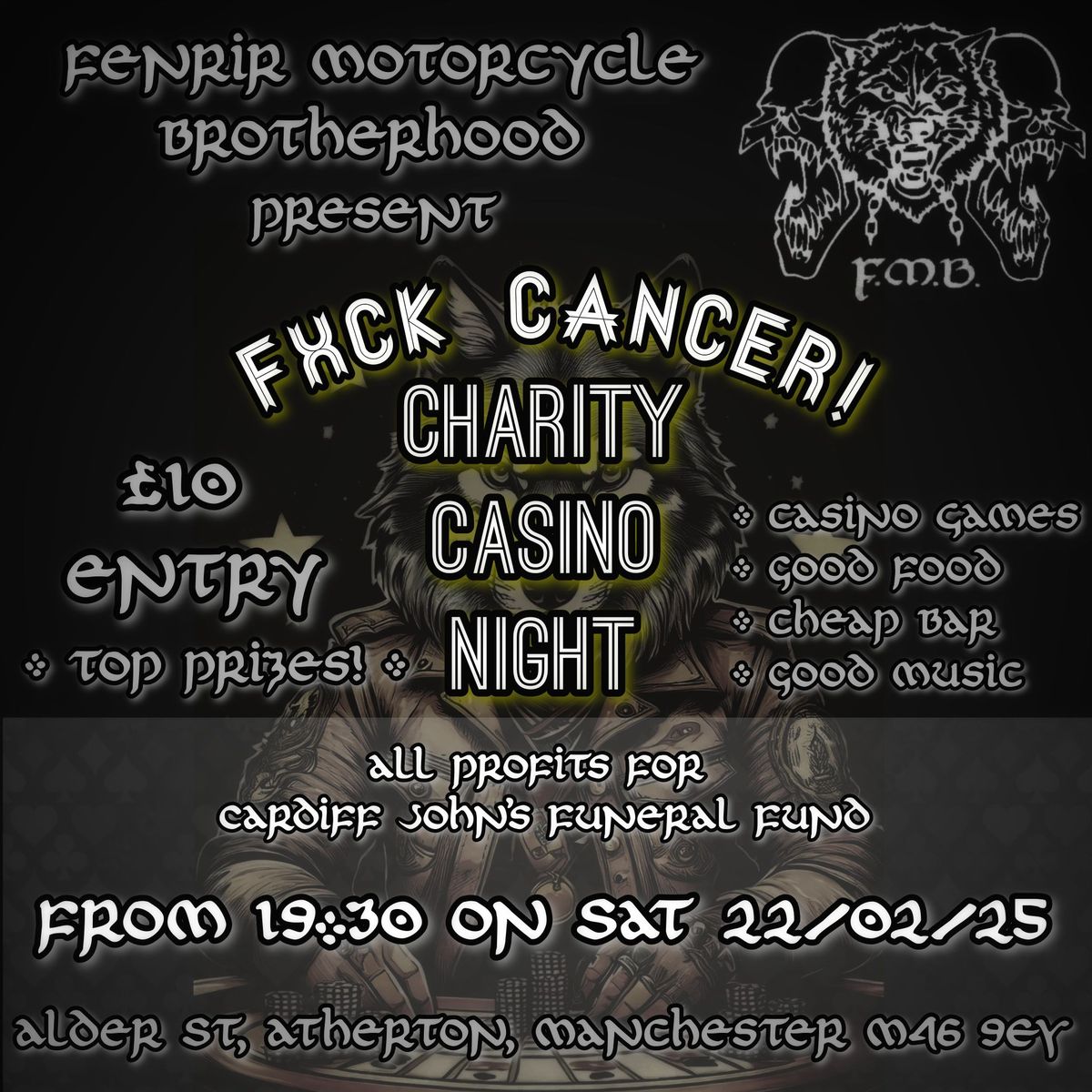 FMB present - FXCK Cancer Charity Casino Night