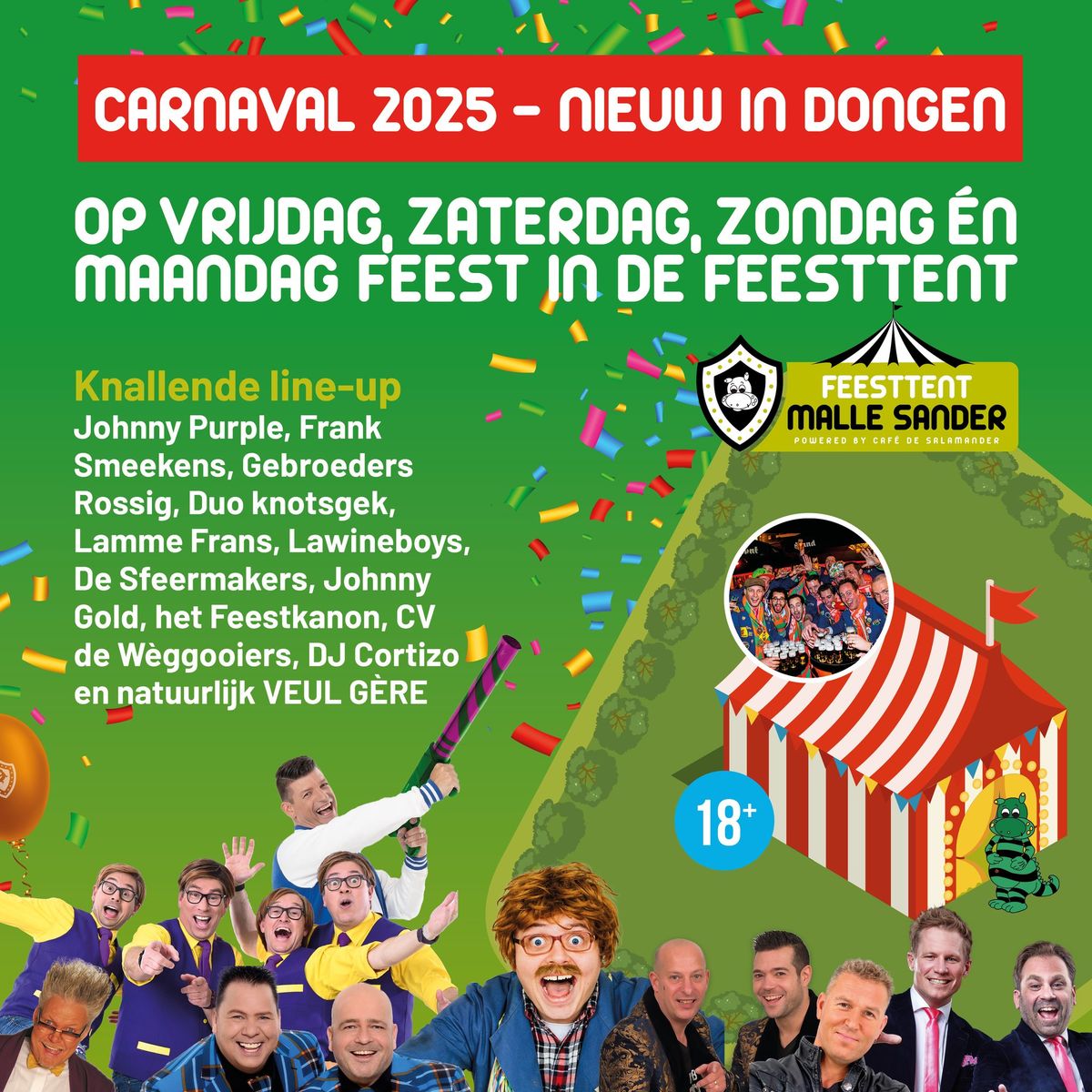 Carnaval 2025 in de Feesttent - Nieuw in Dongen! 