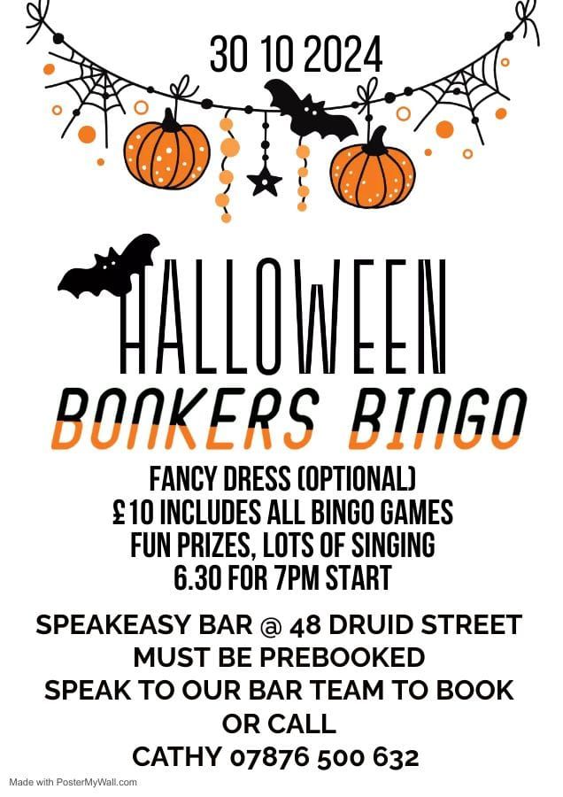 Halloween Bonkers Bingo!