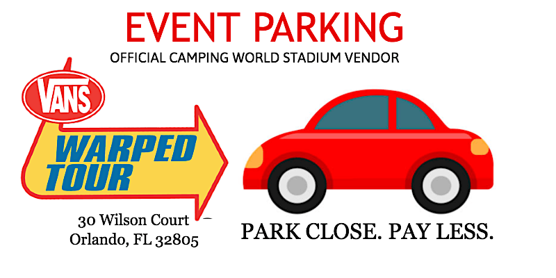PARK 4 LESS: VANS WARPED TOUR ORLANDO