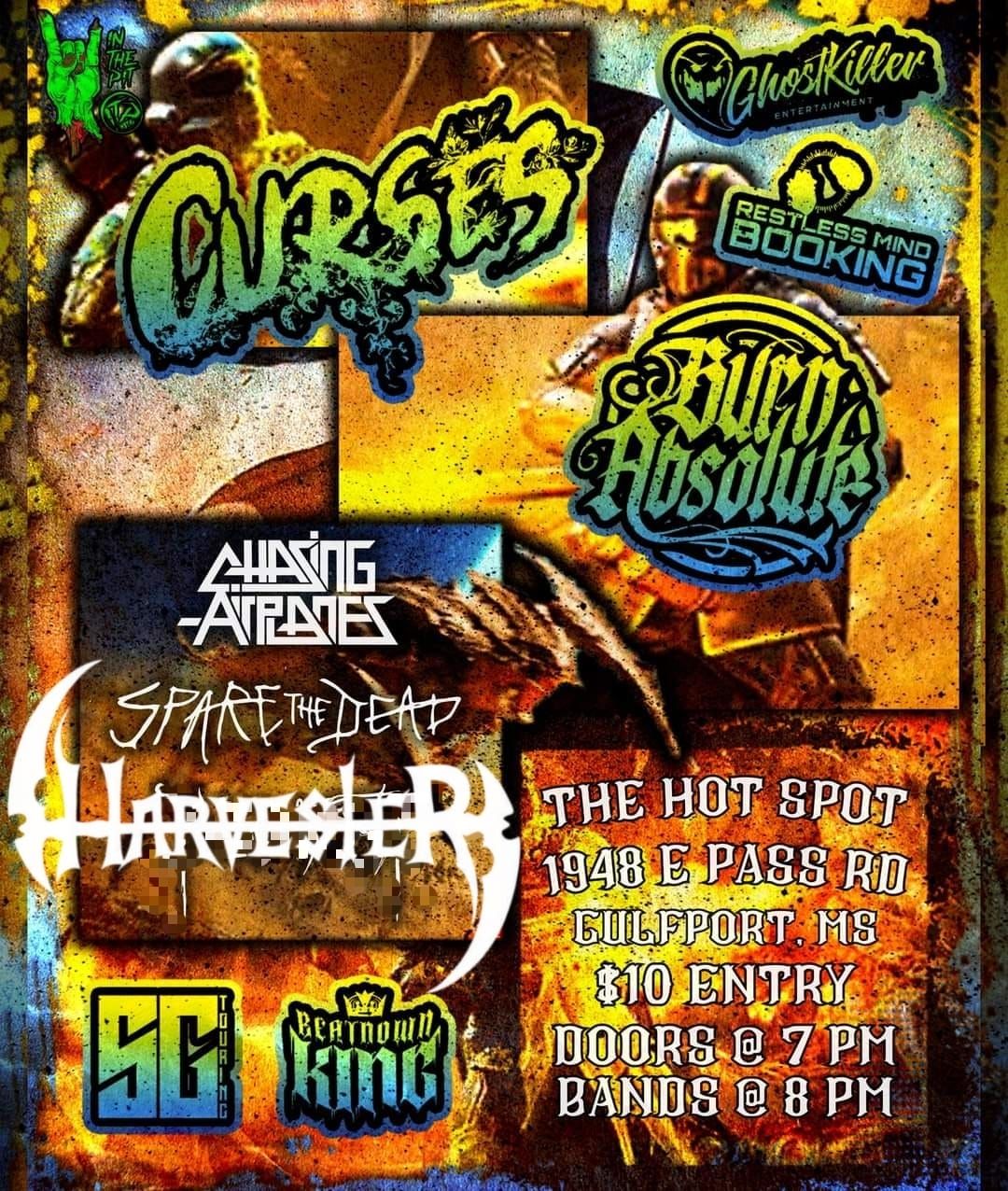 Curses, Burn Absolute, Chasing Airplanes + More @ The Hot Spot