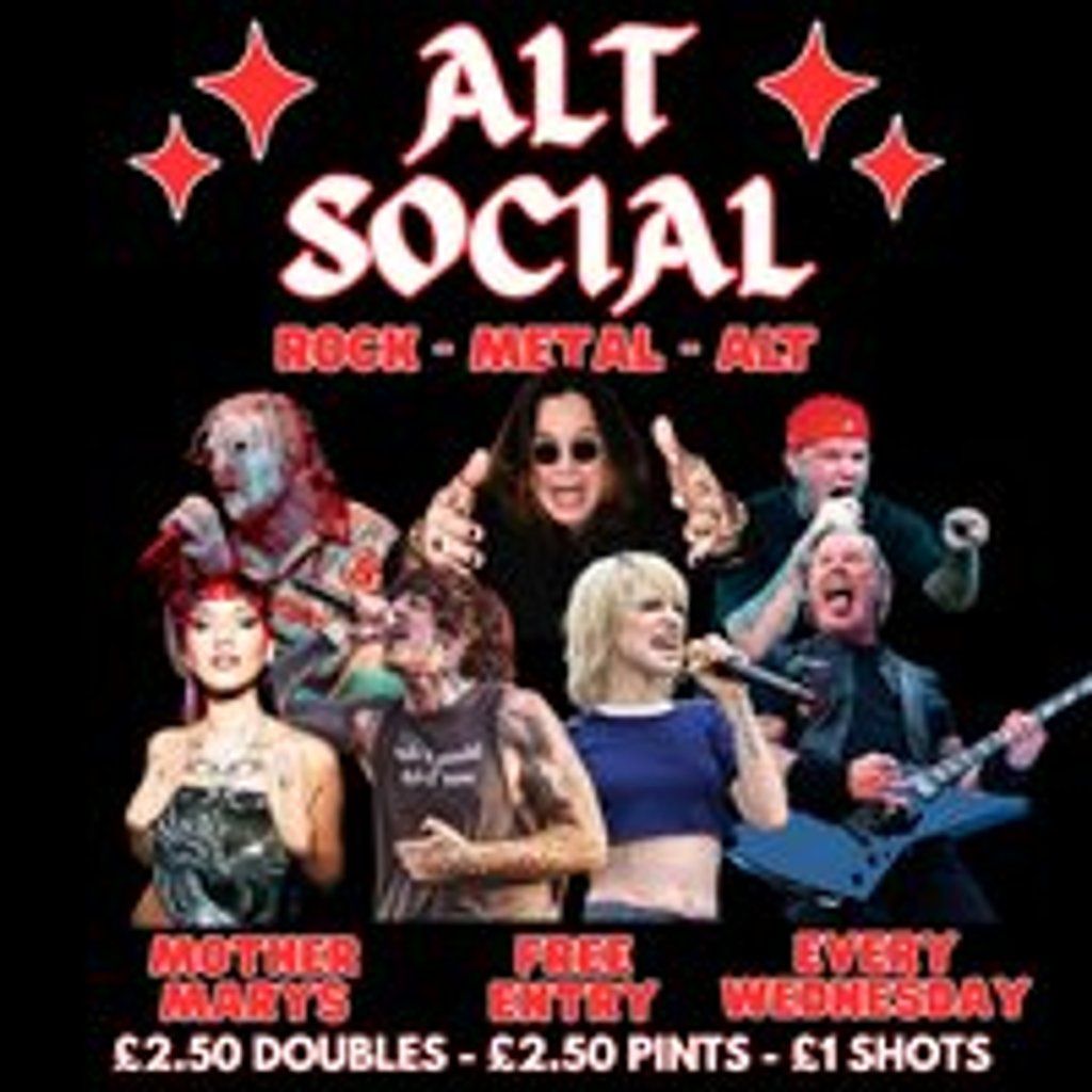 ALT SOCIAL - Rock \/ Metal \/ Alt Club (FREE ENTRY)