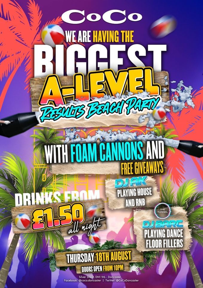 A-level Results Beach Party
