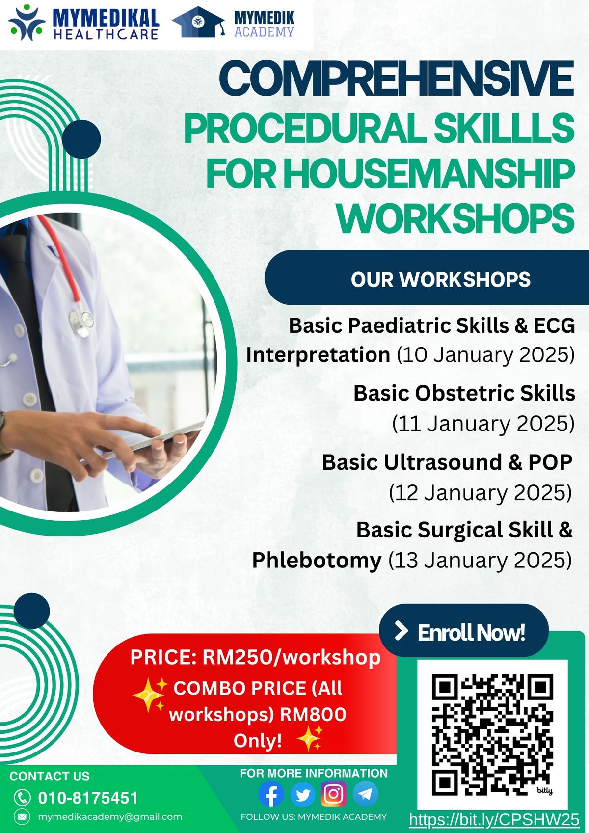 Unlock Your Clinical Excellence: Join Our new COMPREHENSIVE PROCEDURAL SKILLS FOR HOUSEMANSHIP WORKSHOP!