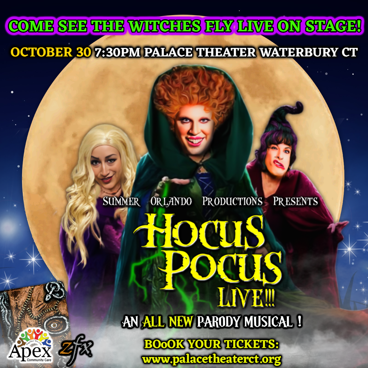 Hocus Pocus Live at Palace Theater Waterbury