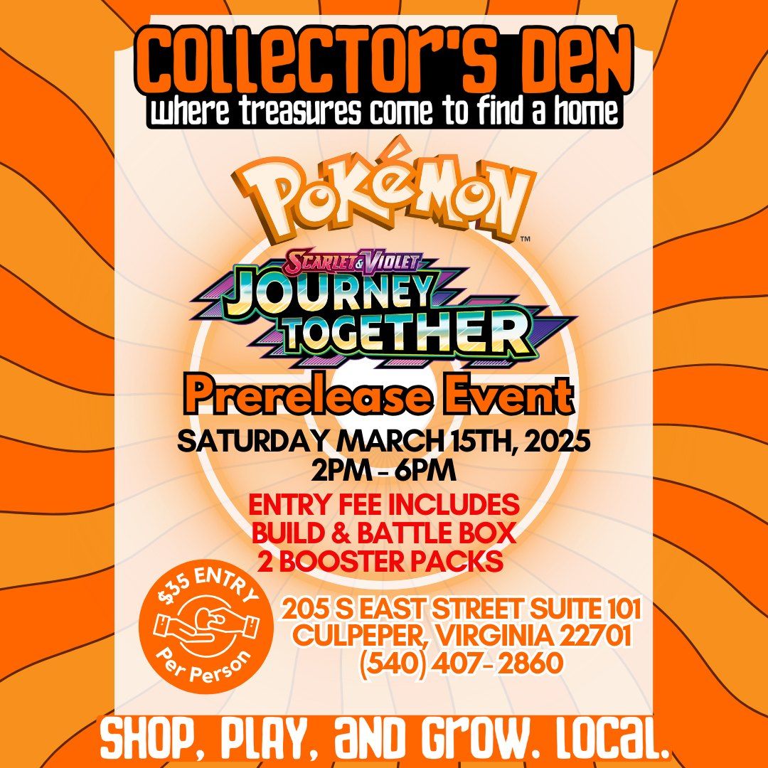 Pok\u00e9mon Journey Together Prerelease Event @Collector's Den