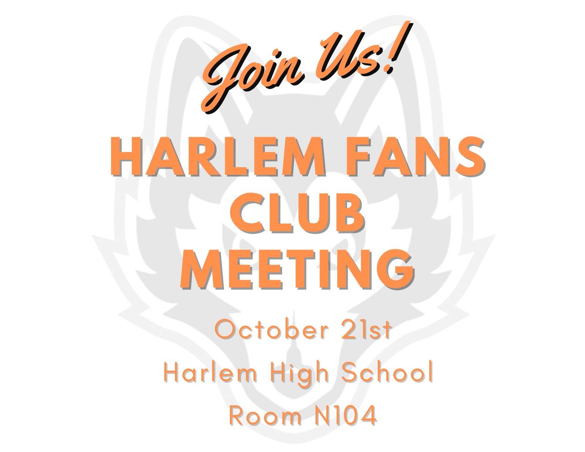 Harlem Fans Club's Monthly Meeting