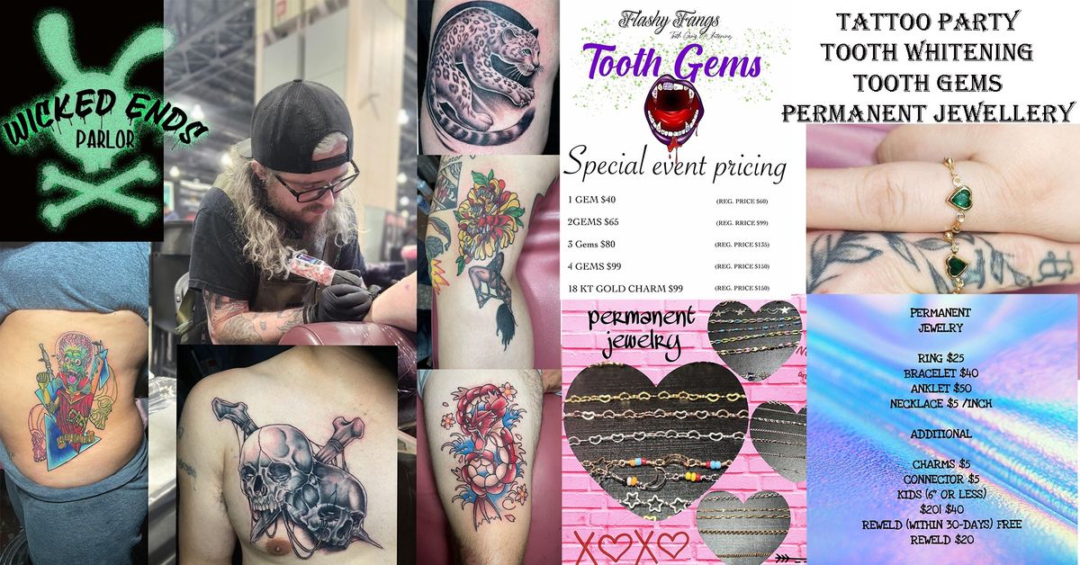 Wicked Hangout: Tattoos, Teeth Bling, & Permanent Jewelry