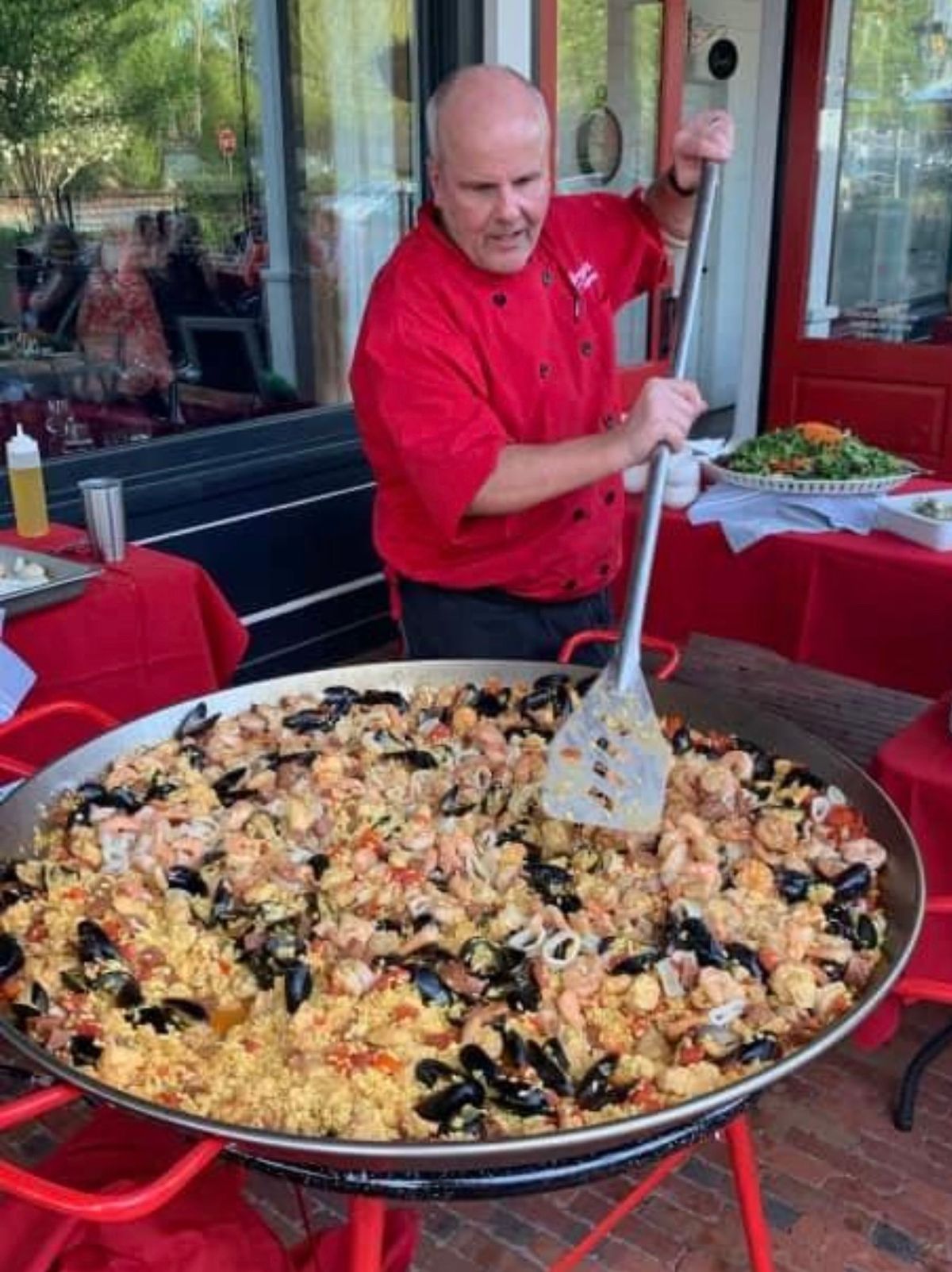 Sangria and Paella on the Patio